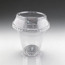 Vaso 12 oz PLA + Tap Domo PLA Transparentes