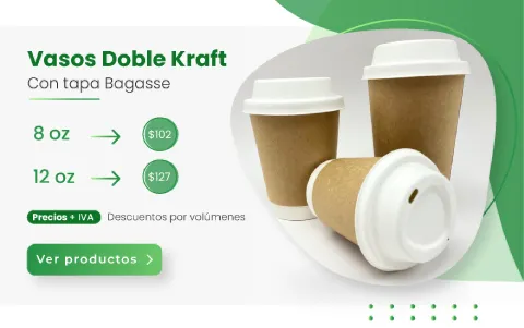 Vaso doble kraft