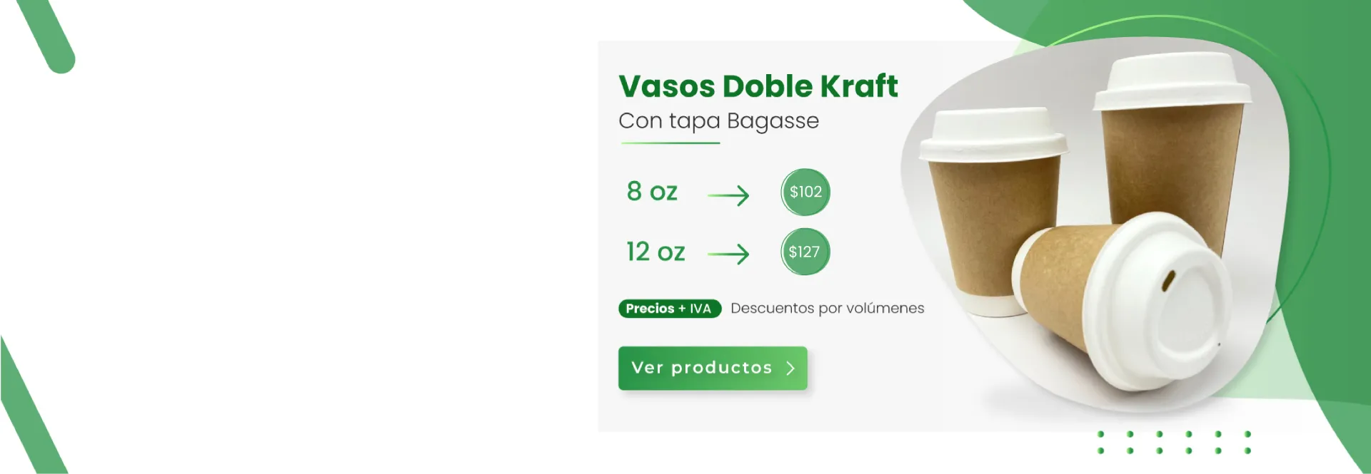 Vaso doble kraft