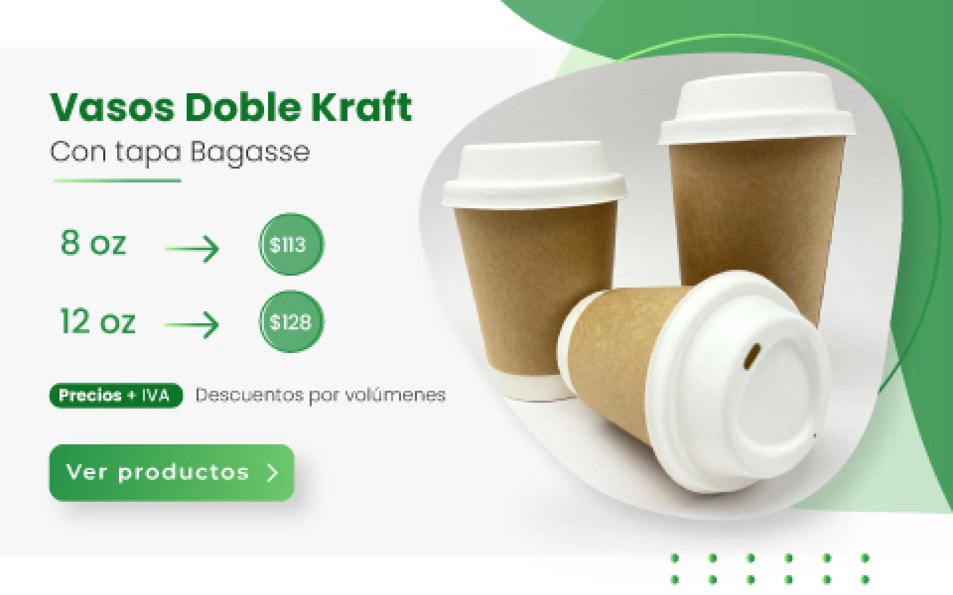 Vaso doble kraft